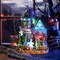 Halloween Village for Home Decor, 10Inch Lighted Cute Halloween House Resin Statue with Music and Colorful Light, Haunted House Gift for Table Yard Outdoor Indoor Party Decoration